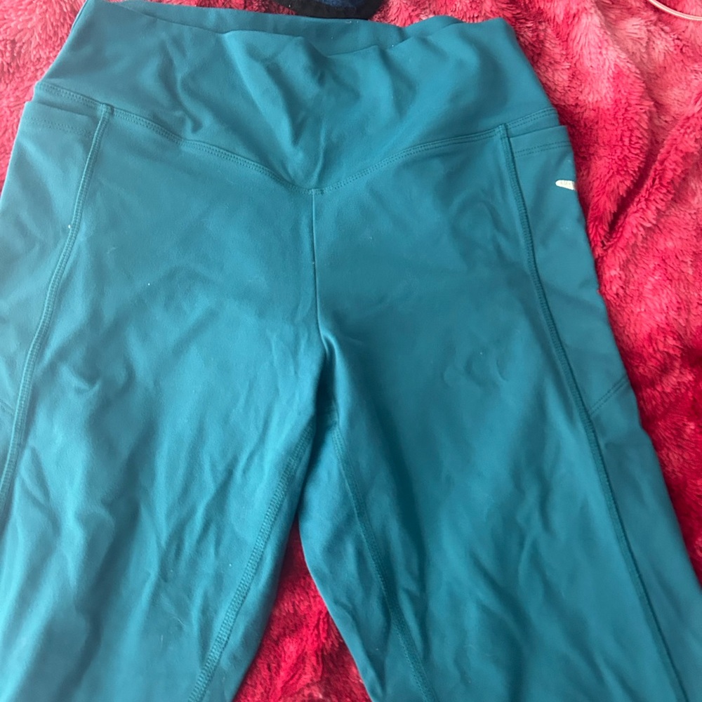 PINK Victoria's Secret teal and light blue Ombré Leggings - Picture 6 of 8